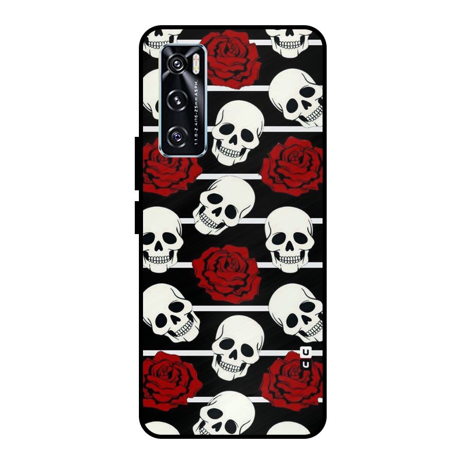 Adorable Skulls Metal Back Case for Vivo V20 SE