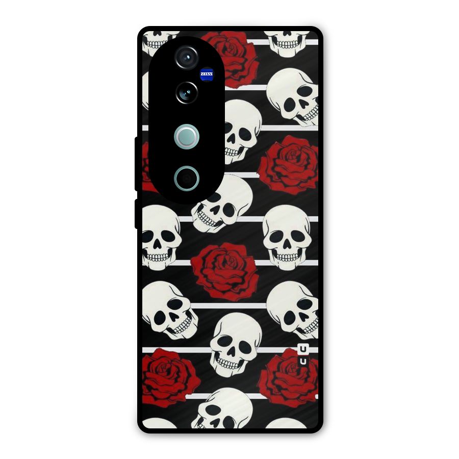 Adorable Skulls Metal Back Case for Vivo V40