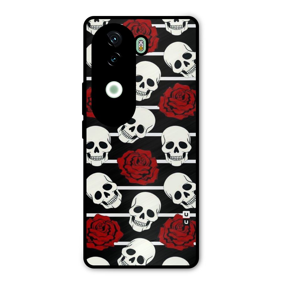 Adorable Skulls Metal Back Case for Vivo V40e