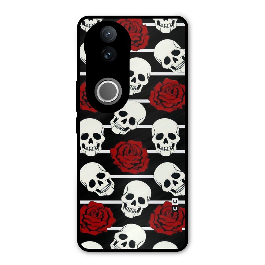 Adorable Skulls Metal Back Case for Vivo V50e