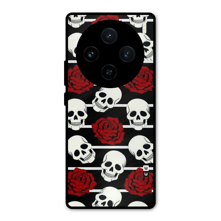 Adorable Skulls Metal Back Case for Vivo X100