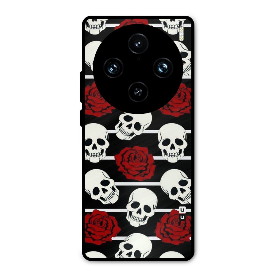 Adorable Skulls Metal Back Case for Vivo X100 Pro