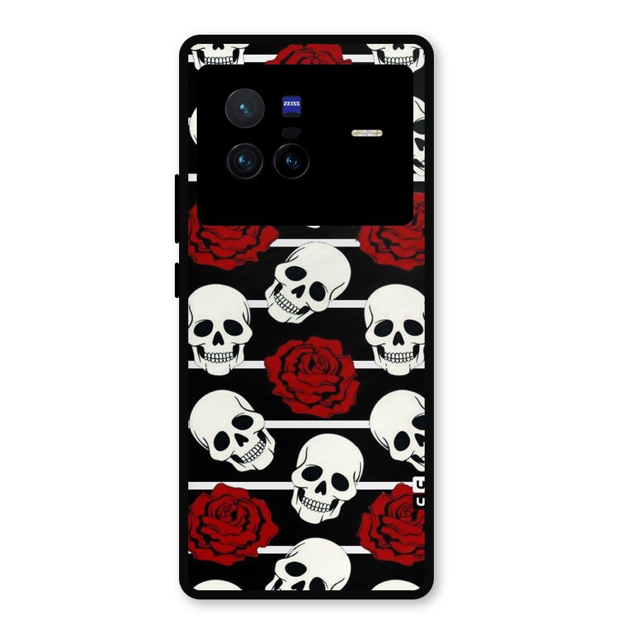 Adorable Skulls Metal Back Case for Vivo X80