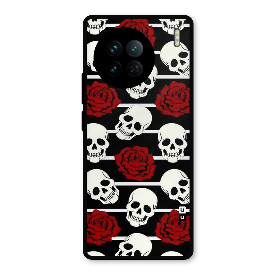 Adorable Skulls Metal Back Case for Vivo X90