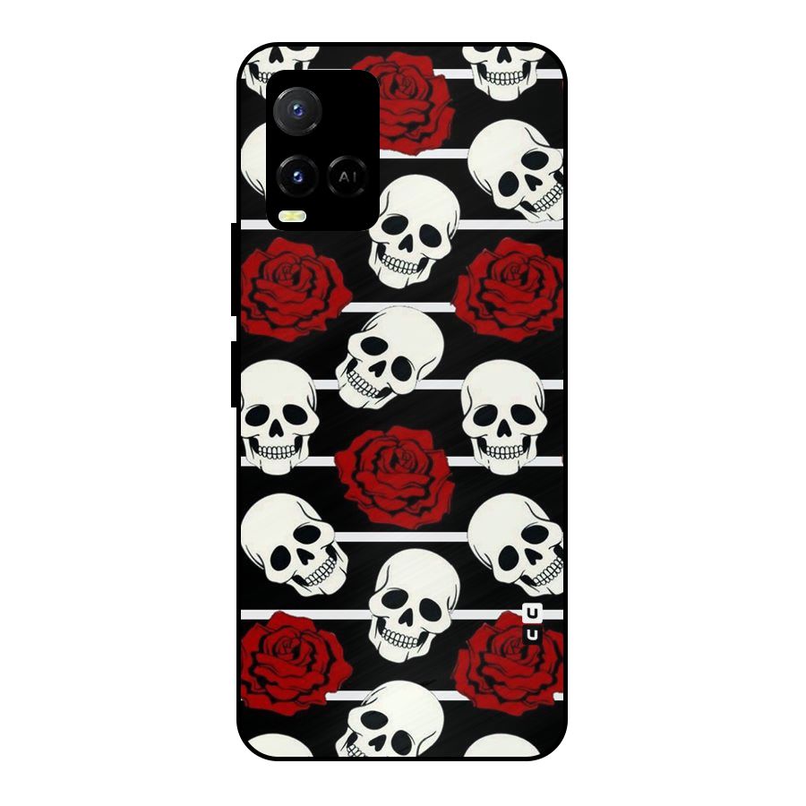 Adorable Skulls Metal Back Case for Vivo Y21