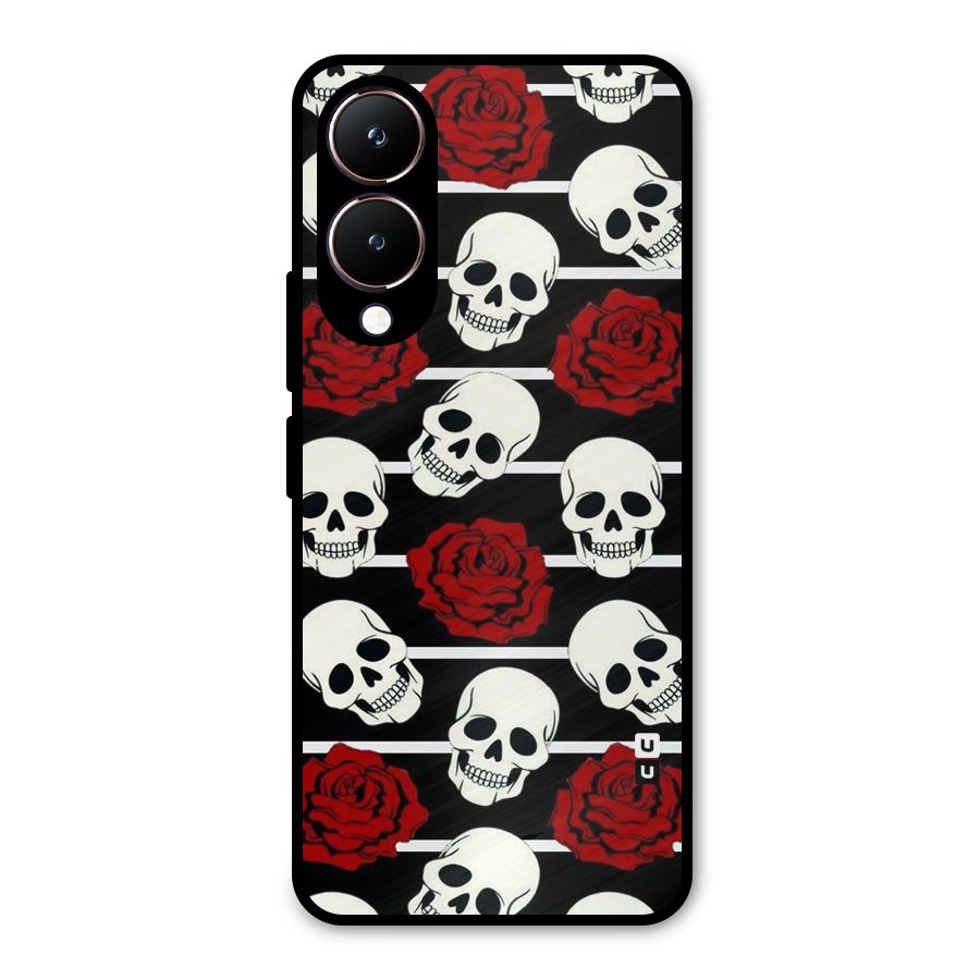 Adorable Skulls Metal Back Case for Vivo Y28