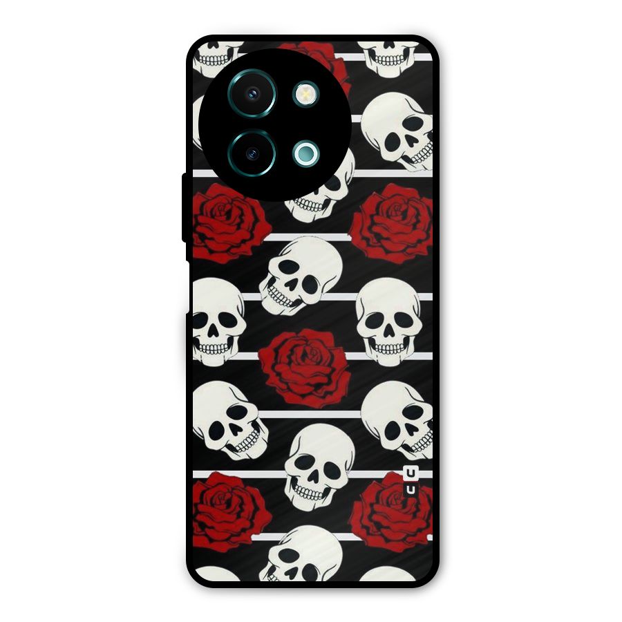 Adorable Skulls Metal Back Case for Vivo Y58