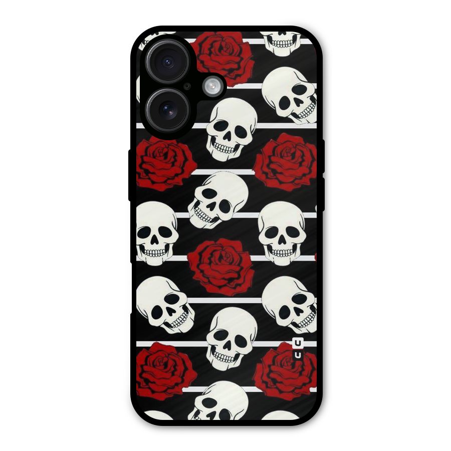 Adorable Skulls Metal Back Case for iPhone 16