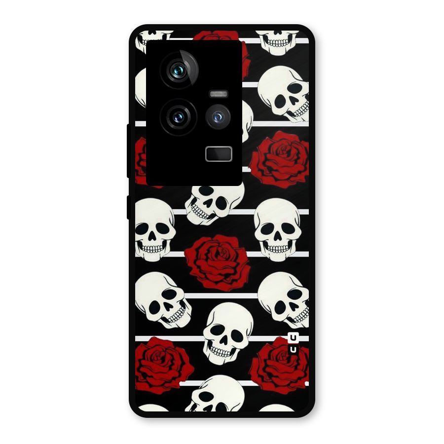 Adorable Skulls Metal Back Case for iQOO 11 5G