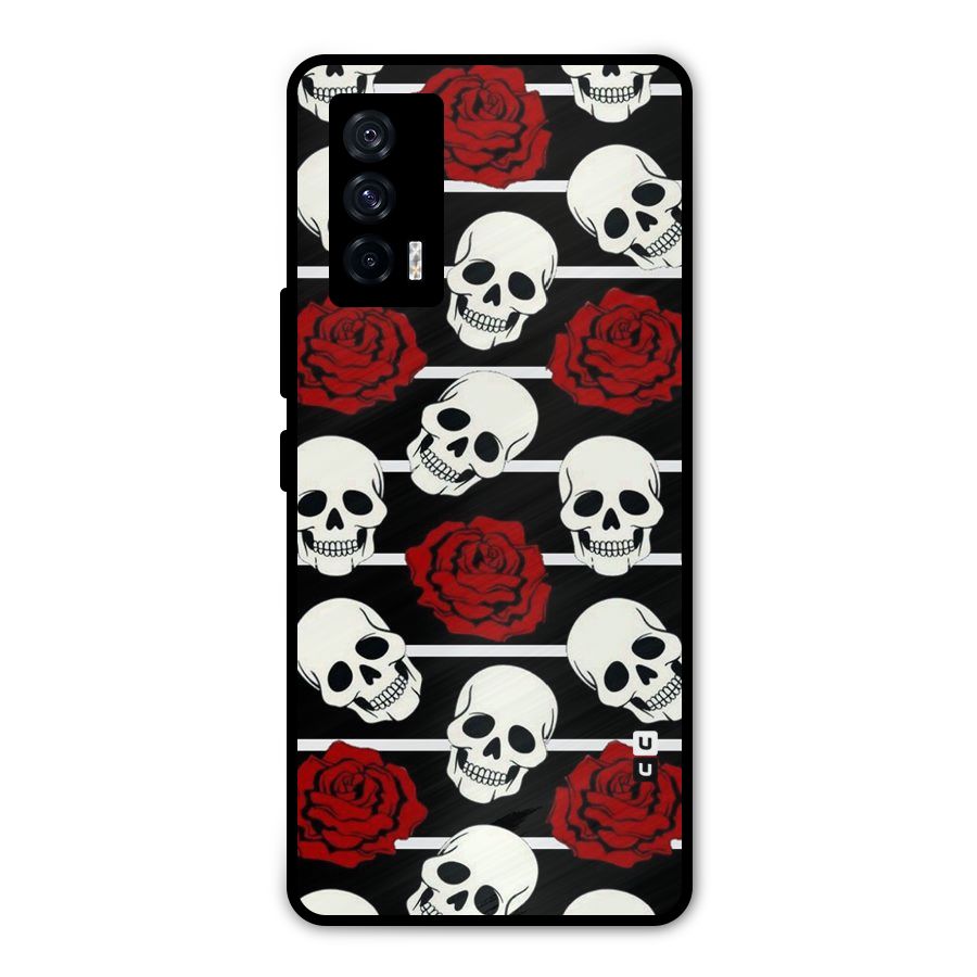 Adorable Skulls Metal Back Case for iQOO 7 5G