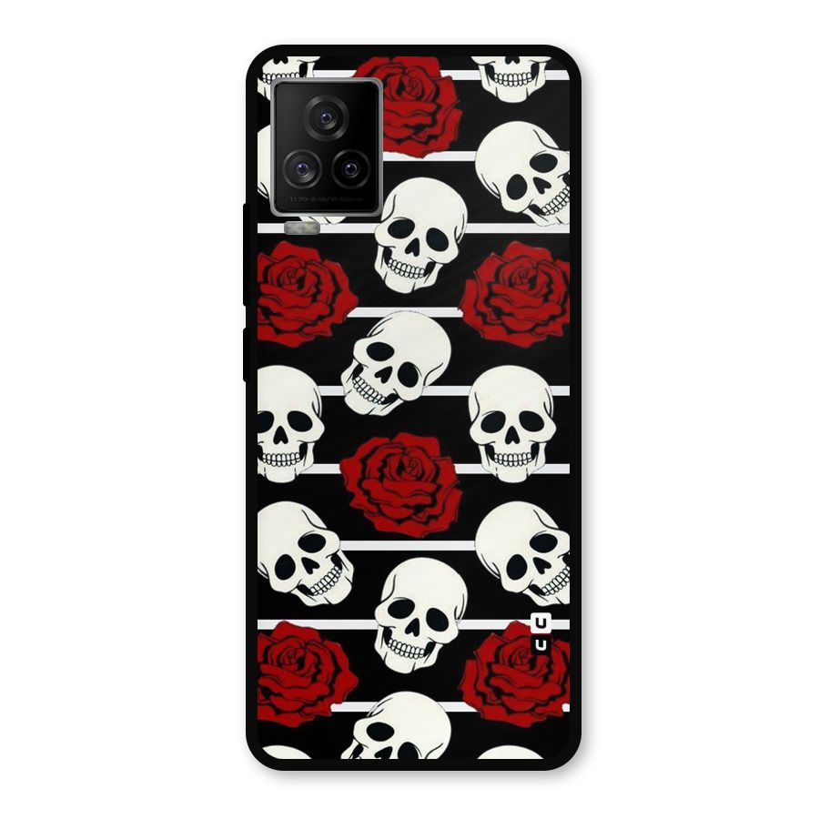 Adorable Skulls Metal Back Case for iQOO 7 Legend 5G