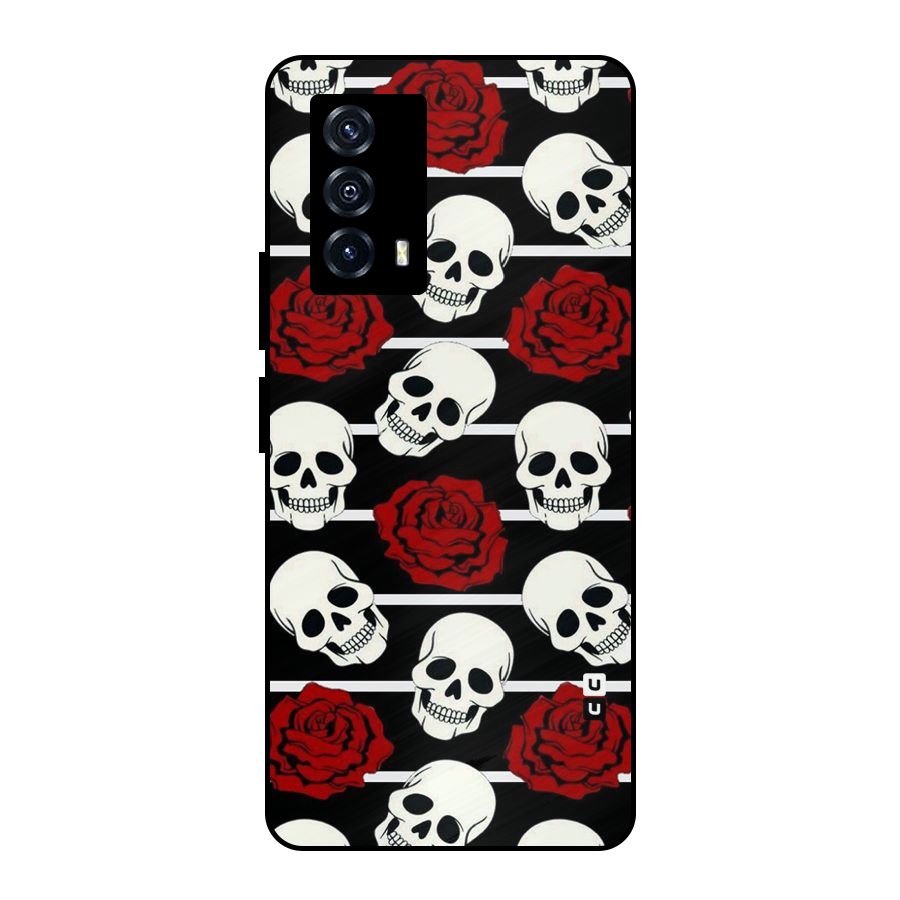 Adorable Skulls Metal Back Case for iQOO Z5