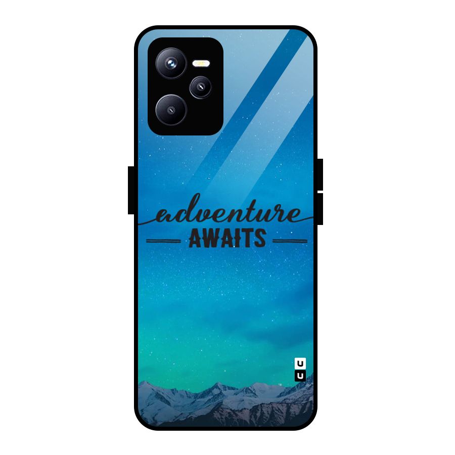 Adventure Awaits Glass Back Case for Realme C35