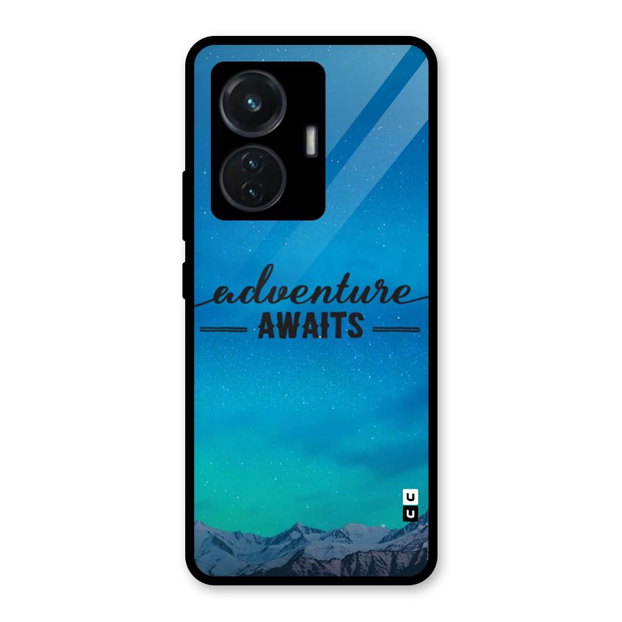 Adventure Awaits Glass Back Case for Vivo T1 44W