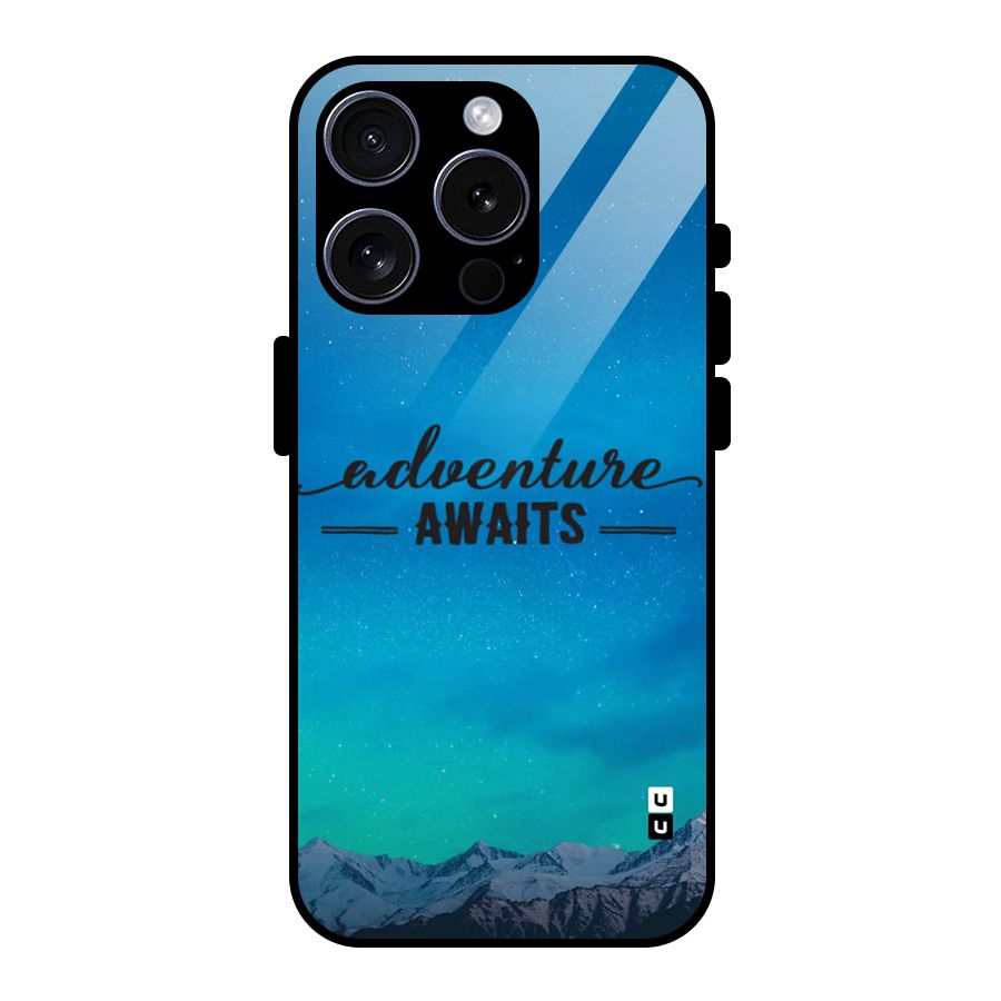 Adventure Awaits Glass Back Case for iPhone 15 Pro