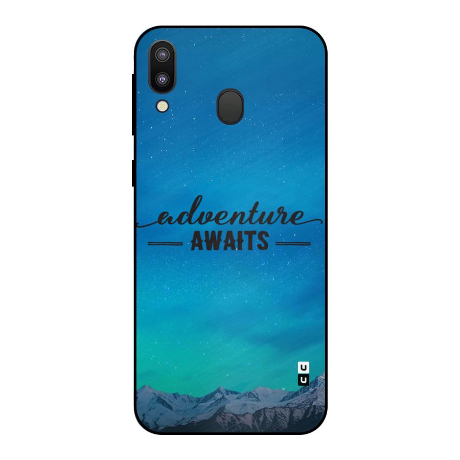 Adventure Awaits Metal Back Case for Galaxy M20