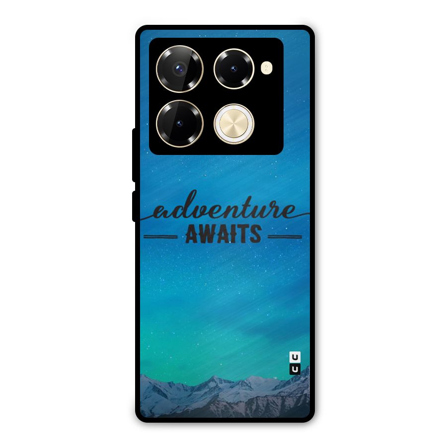 Adventure Awaits Metal Back Case for Infinix Note 40 Pro