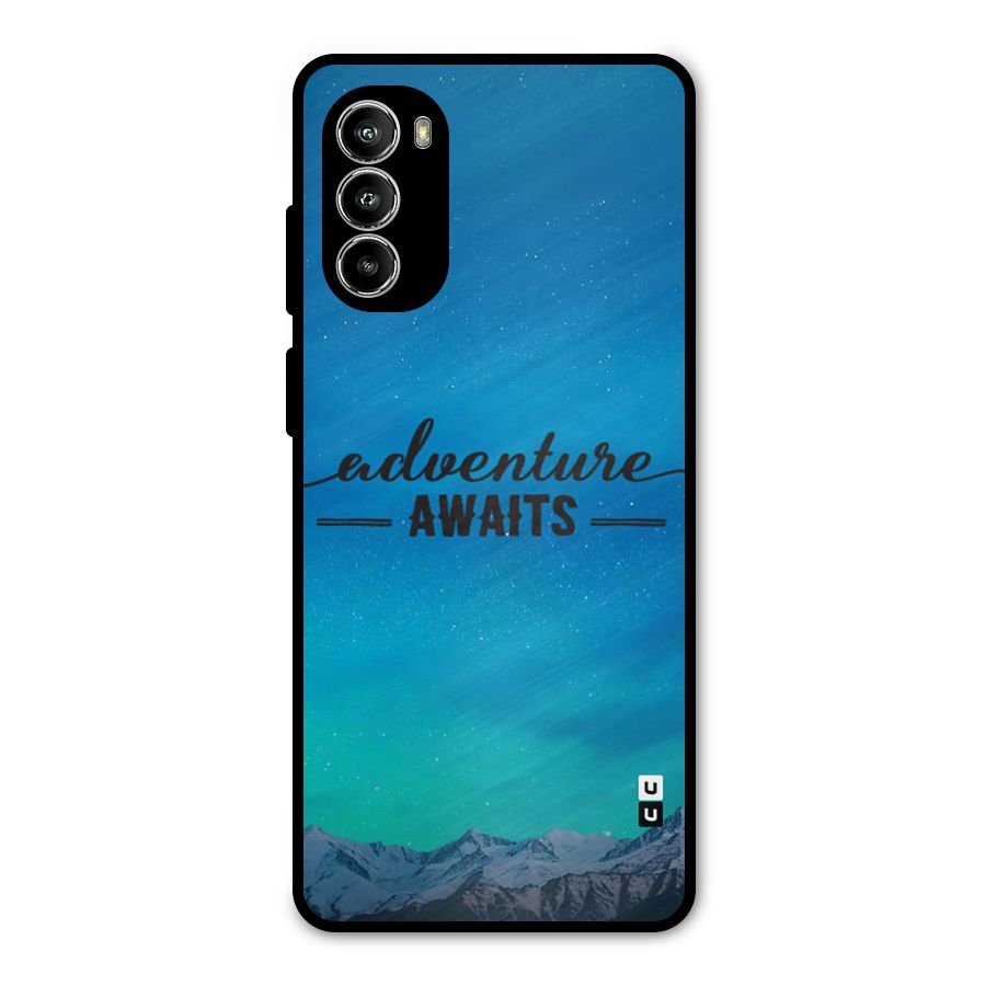 Adventure Awaits Metal Back Case for Moto G52