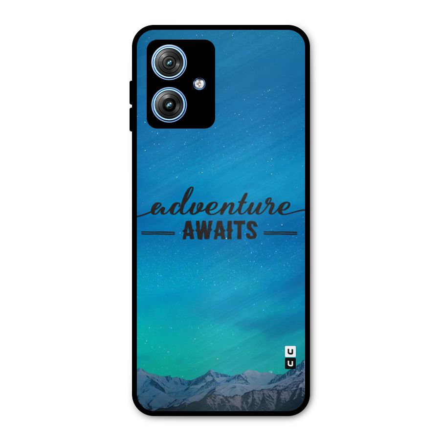 Adventure Awaits Metal Back Case for Moto G54