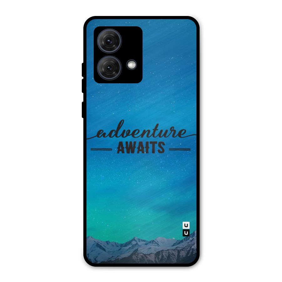 Adventure Awaits Metal Back Case for Moto G84
