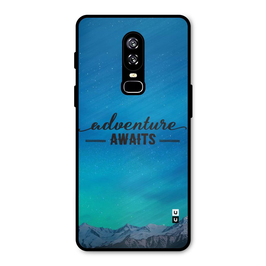 Adventure Awaits Metal Back Case for OnePlus 6
