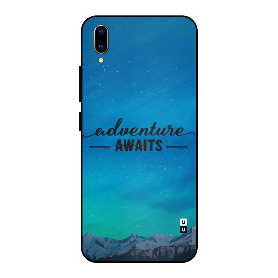Adventure Awaits Metal Back Case for Vivo V11 Pro