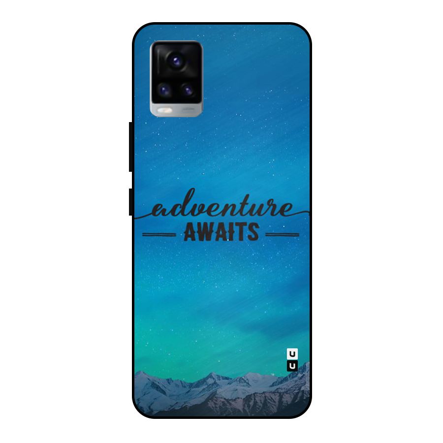 Adventure Awaits Metal Back Case for Vivo V20 2021