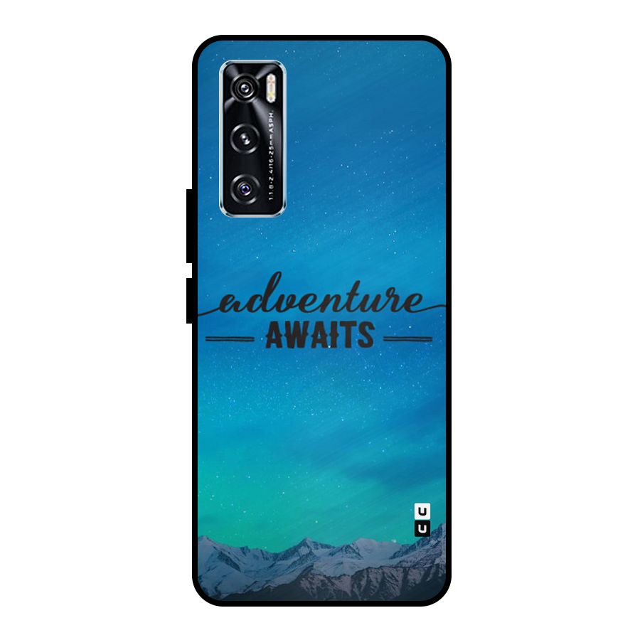 Adventure Awaits Metal Back Case for Vivo V20 SE