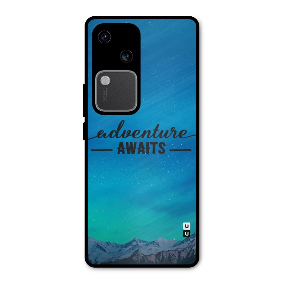 Adventure Awaits Metal Back Case for Vivo V30