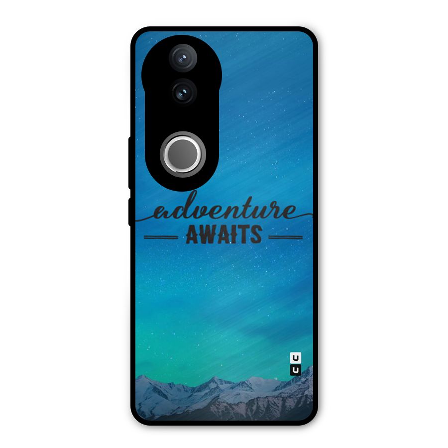 Adventure Awaits Metal Back Case for Vivo V50e