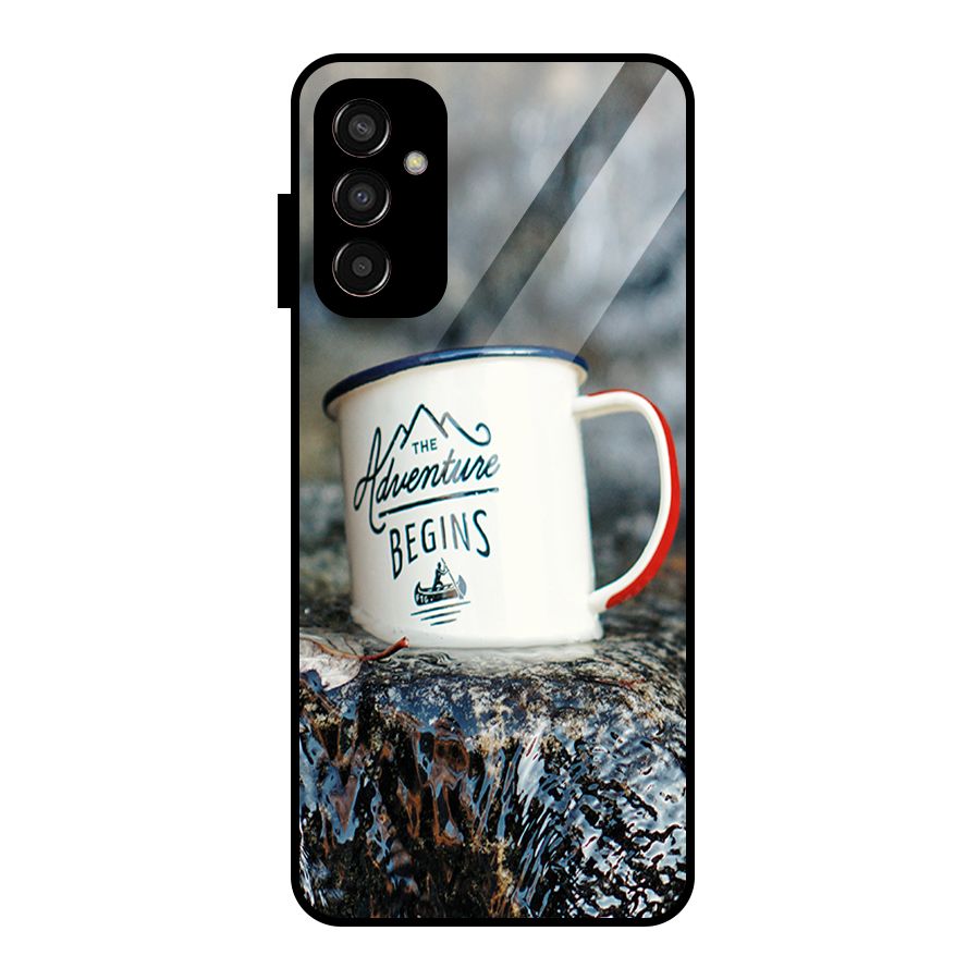 Adventure Begins Glass Back Case for Galaxy F13