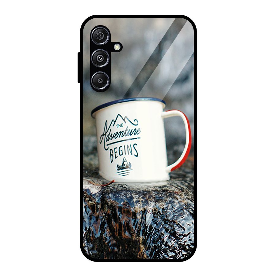 Adventure Begins Glass Back Case for Galaxy M34 5G
