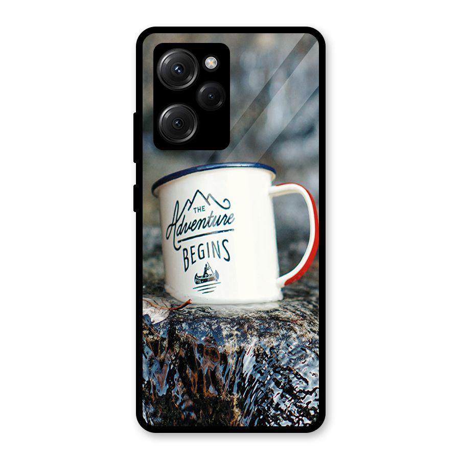 Adventure Begins Glass Back Case for Poco X5 Pro