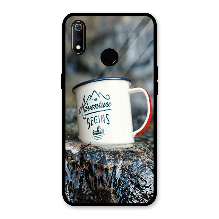 Adventure Begins Glass Back Case for Realme 3i