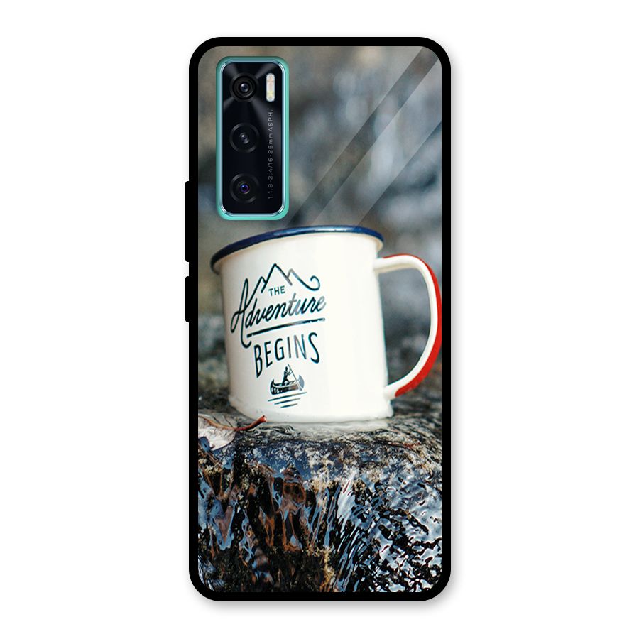 Adventure Begins Glass Back Case for Vivo V20 SE