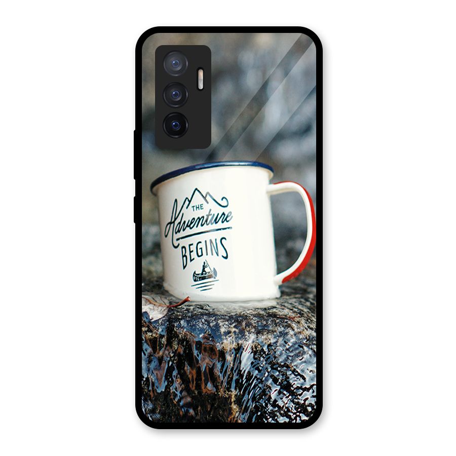 Adventure Begins Glass Back Case for Vivo V23e