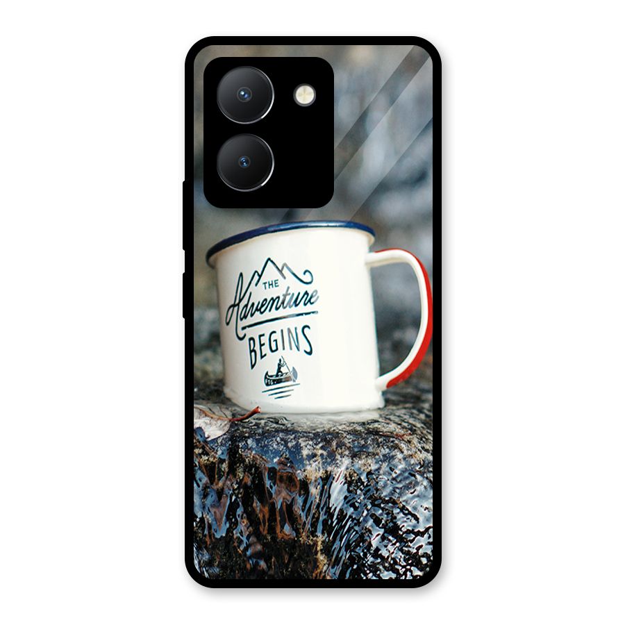 Adventure Begins Glass Back Case for Vivo Y36