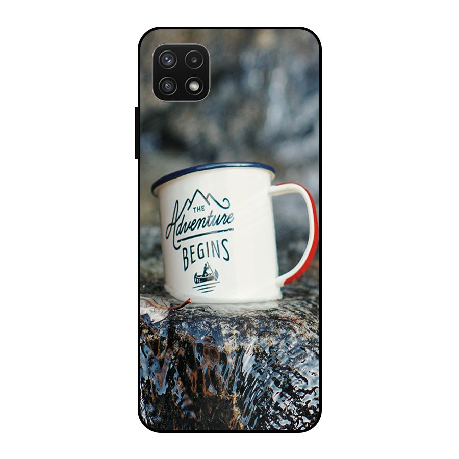 Adventure Begins Metal Back Case for Galaxy A22 5G
