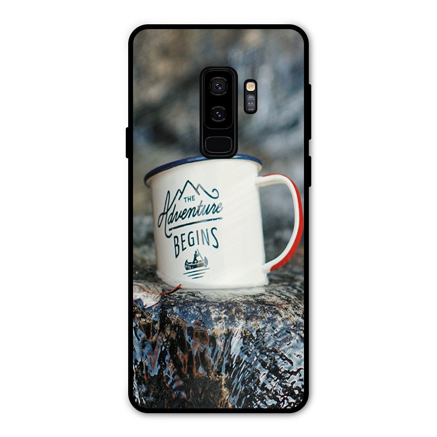 Adventure Begins Metal Back Case for Galaxy S9 Plus