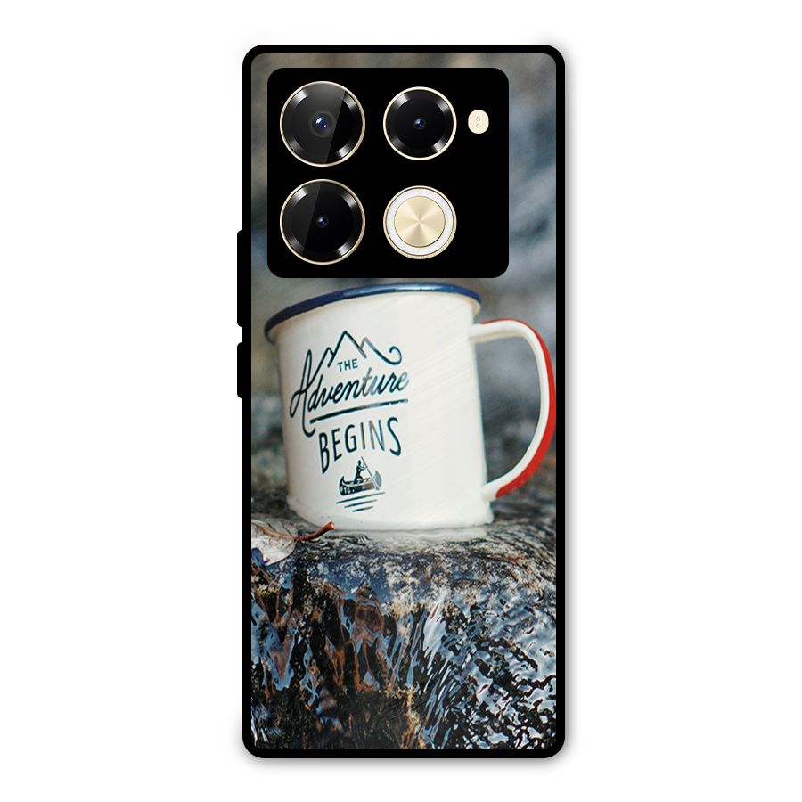 Adventure Begins Metal Back Case for Infinix Note 40 Pro