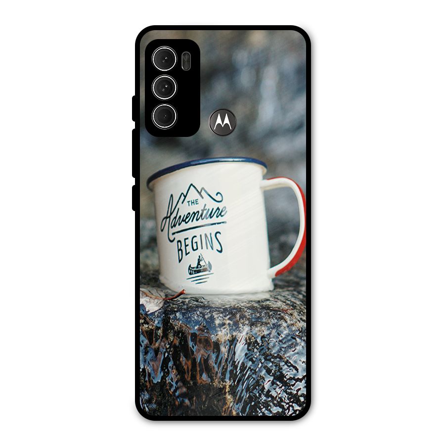 Adventure Begins Metal Back Case for Moto G60