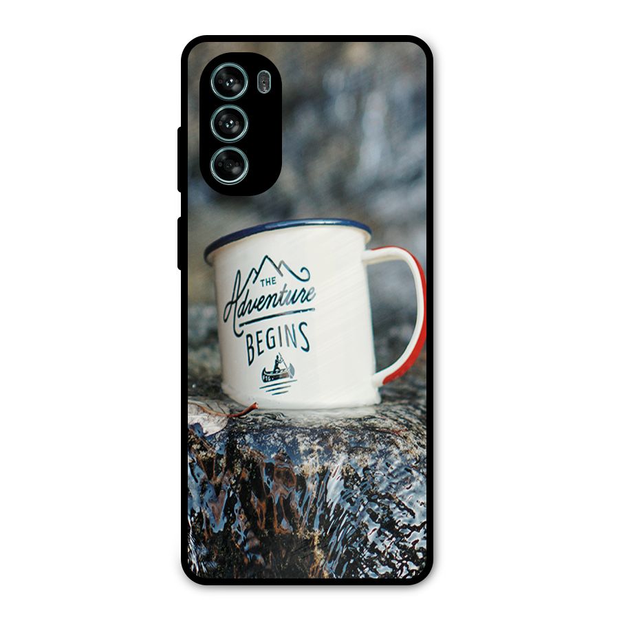 Adventure Begins Metal Back Case for Moto G62