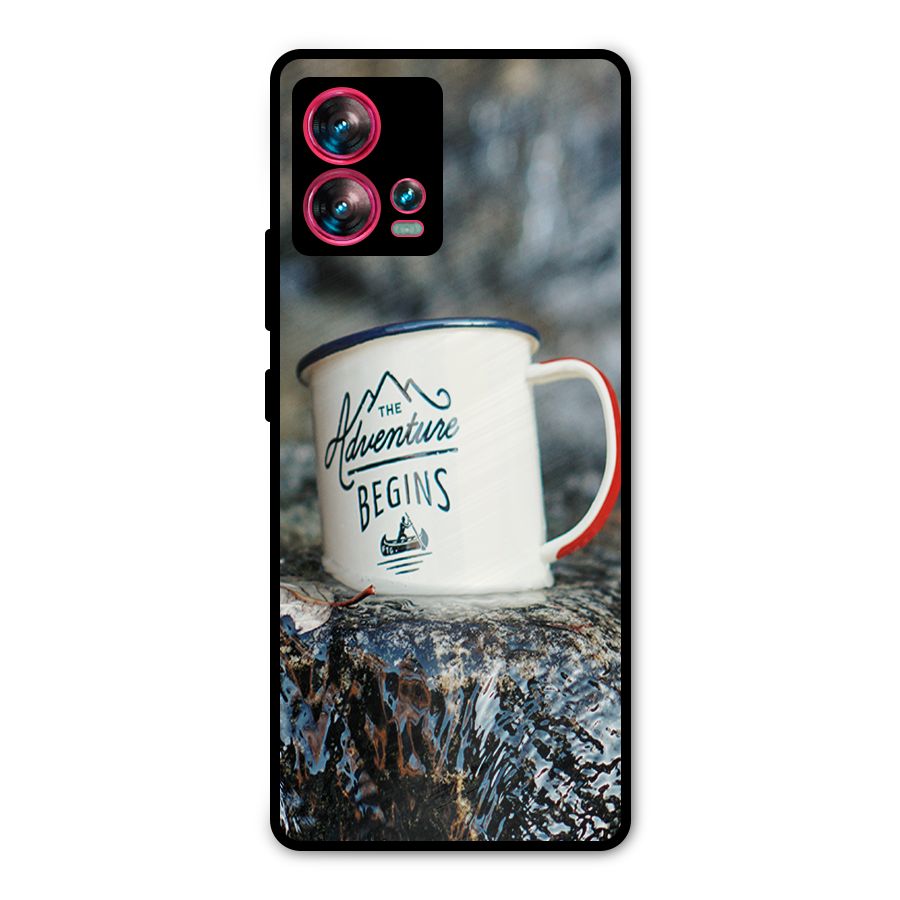 Adventure Begins Metal Back Case for Motorola Edge 30 Fusion