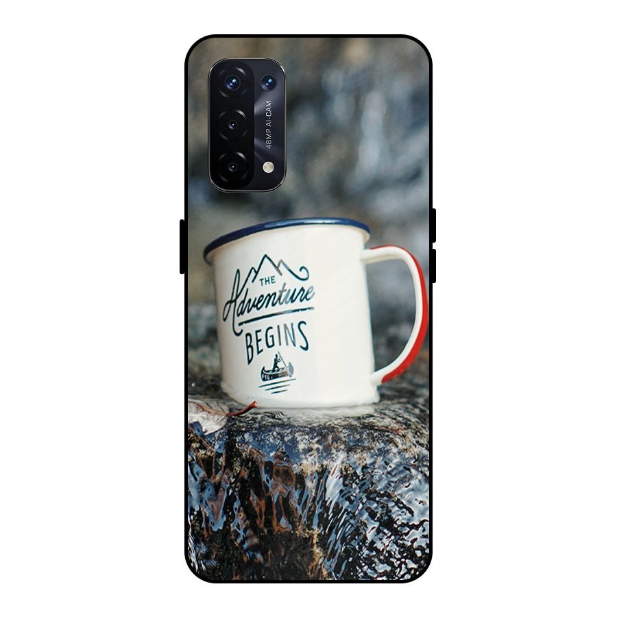 Adventure Begins Metal Back Case for Oppo A74 5G