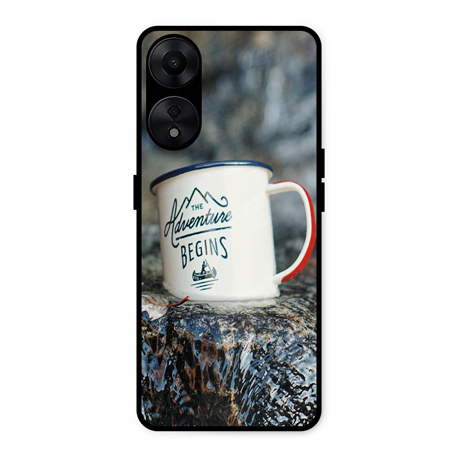 Adventure Begins Metal Back Case for Oppo A78 5G