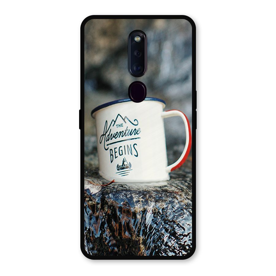 Adventure Begins Metal Back Case for Oppo F11 Pro