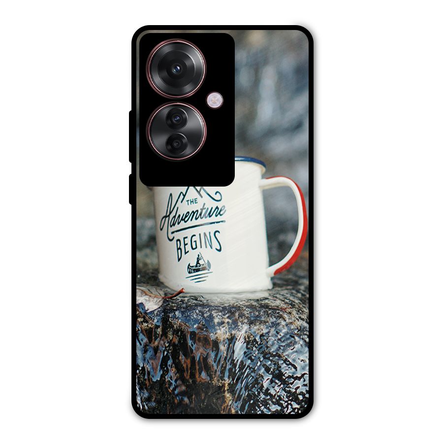 Adventure Begins Metal Back Case for Oppo F25 Pro