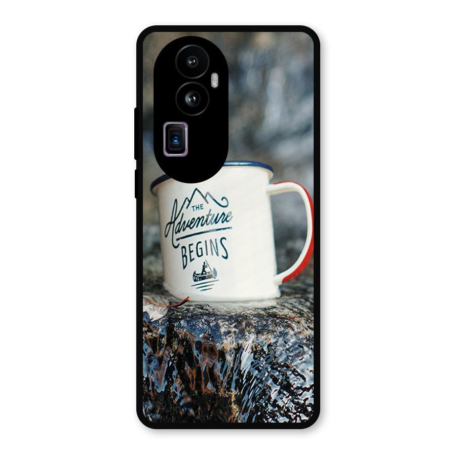 Adventure Begins Metal Back Case for Oppo Reno10 Pro Plus
