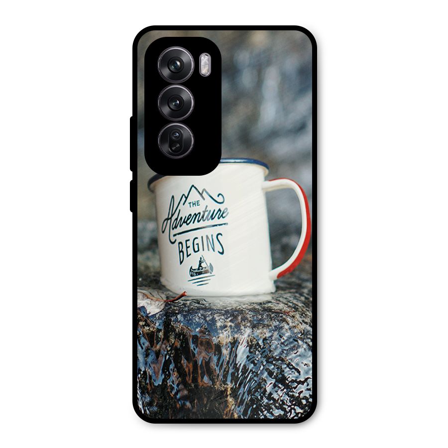Adventure Begins Metal Back Case for Oppo Reno12 Pro
