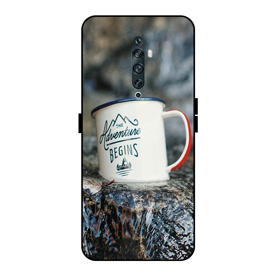 Adventure Begins Metal Back Case for Oppo Reno2 F